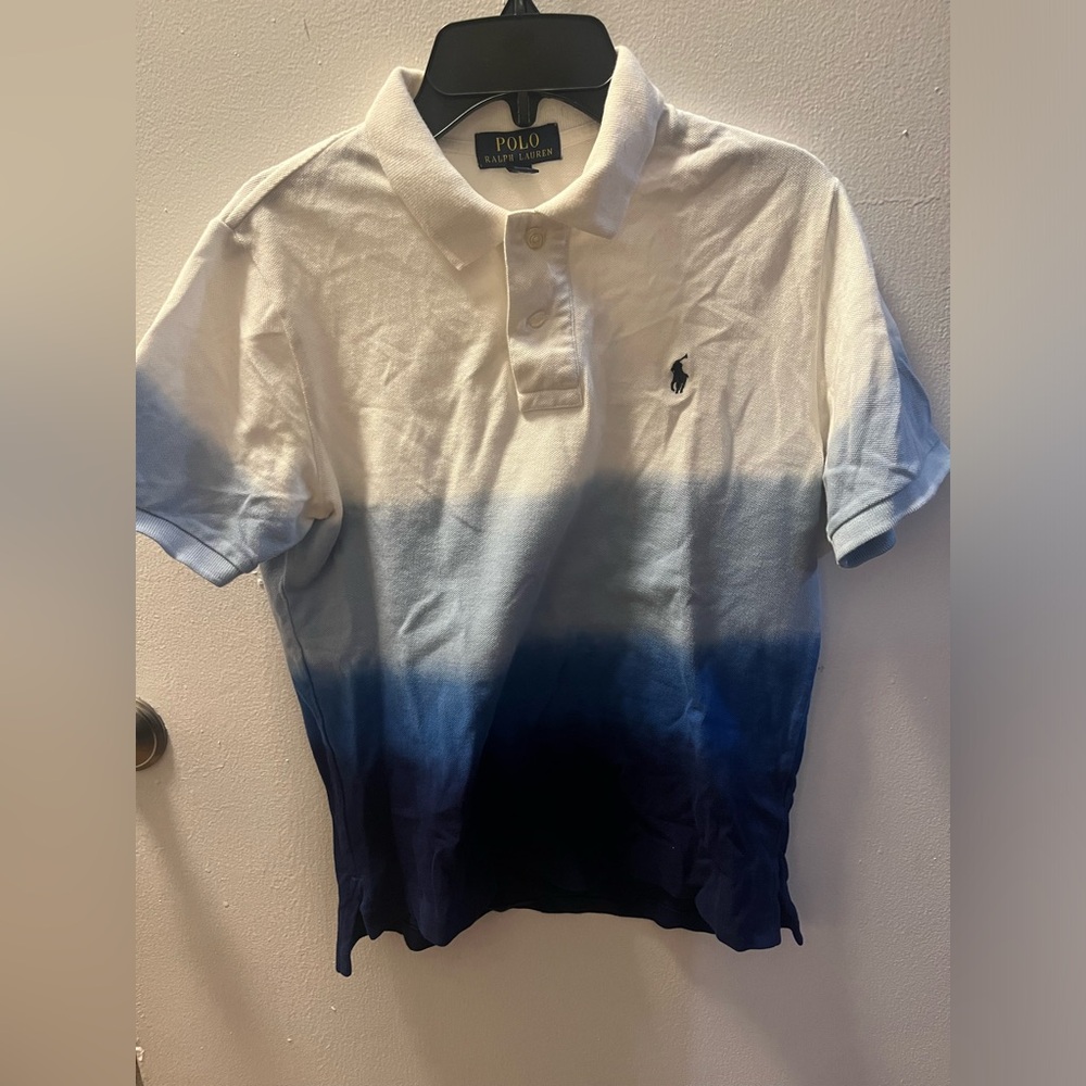 Boys’ Polo Ralph Lauren Short Sleeve Blue Ombré Polo (SIZE 10/12)
